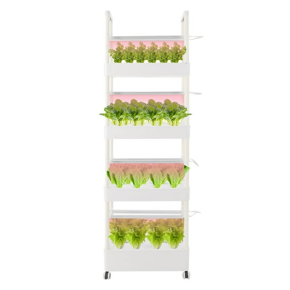 Hydroponic Growing Tower, Hydroponic Growing Tower with Lights, 56 Pods Vertical