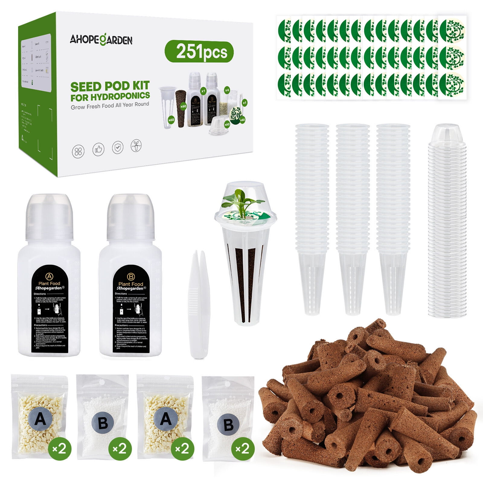 Hydroponic Kit,1 Set Ahopegarden Plant Supplies For Hydroponic Seed