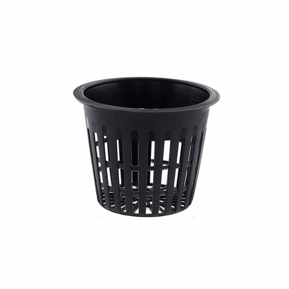 Hydroponic Net Pots Slotted Mesh Net Cups for Deep Water Culture DWC Systems Durable Plastic 2 in