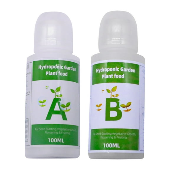 Hydroponic Nutrients,Hydroponic Fertilizer,Universal Nutrient Solution Hydroponic Fertilizer with AB Fertilizer,Soilless Cultivation A B Fertilizer Plant Universal(200ml/6.76fl.oz)