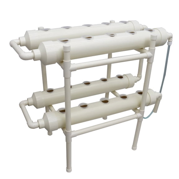 Hydroponic Pipeline Vegetable Grow Machine 20 Plant Site Grow Kit Vegetable Fruit Planter 2 Layers 4 Pipes with 110V Water Pump
