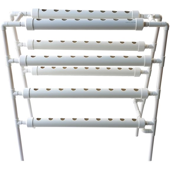 Hydroponic Pipeline Vegetable Grow Machine 70 Plant Site Grow Kit Vegetable Fruit Planter 4 Layers 8 Pipes with 110V Water Pump