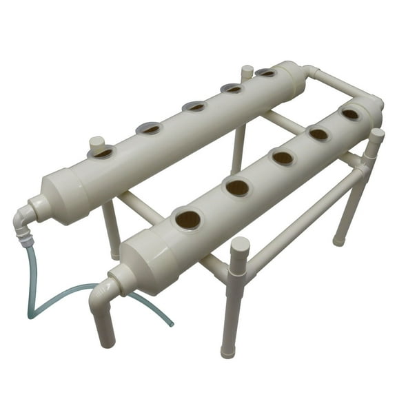 Hydroponic Pipeline Vegetable Grow Machine Plant Growing System 10 Sites Gardening Grow 1 Layers 2 Pipes with 110V Water Pump