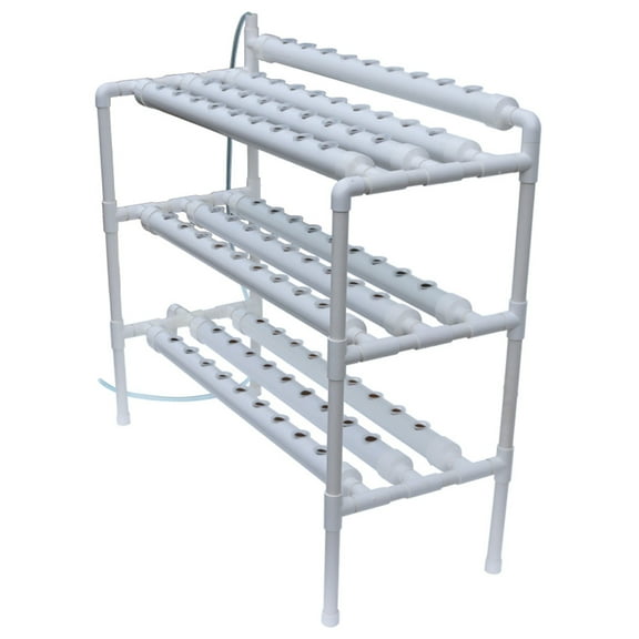 Hydroponic Pipeline Vegetable Grow Machine Plant Growing System 90 Sites Gardening Grow 3 Layers 9 Pipes with 110V Water Pump
