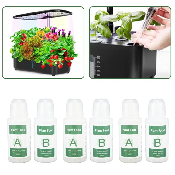 Hydroponic Plant Food, Liquid Nutrients for Indoor Plants Vegetables Fruits and Garden Use