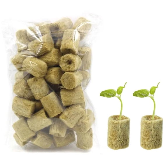 Hydroponic Rockwool Grow Cubes Seamless Transplanting Blocks For Seed Starting Indoor Media Cloning with Seed Start and Grow