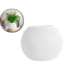thumbnail image 1 of Hydroponic Self-Watering Plastic Plant Pot for Indoor Desktop – White, 7.87x6.50x6.50in, 1 of 7
