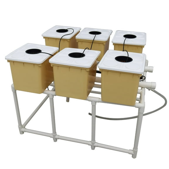 Hydroponic Site Grow Kit Box-type 6 Plant Site Garden Plant Growing System with Water Pump