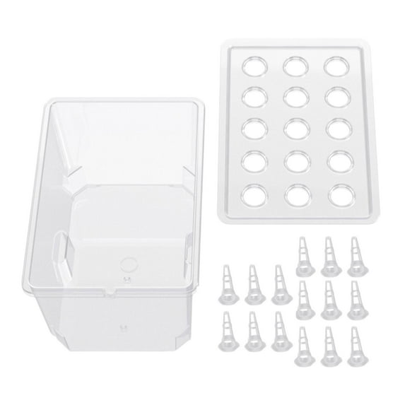 Hydroponic System Planting Container Grow Kit with Easy Water Change Split Design for Home Office Kitchen Use