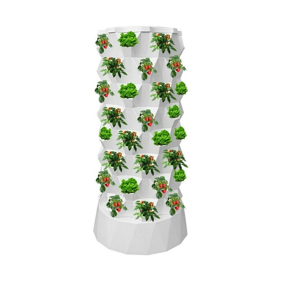 Hydroponic Tower Starter Kit 64 Slots Vertical Hydroponic Planter With Water Pump Planter Tower For Strawberries Tomatoes Lettuce high quality