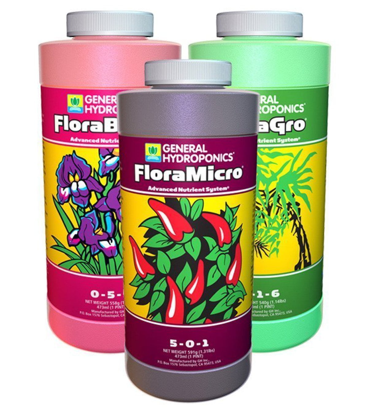 Hydroponics Fertilizer Set, 1.31 lbs (3 Pack)