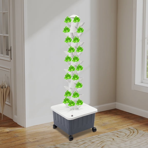 Hydroponics Growing Box Kit, Hydroponic Growing Kit, 50-Plant Vertical Vegetable Plant Tower