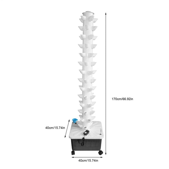 Hydroponics Growing System Kit, 14-Layer Hydroponic Tower, 70 Planting Holes, Space-Saving Vertical Gardening System, Suitable for Both Indoor and Outdoor use Germination Kits