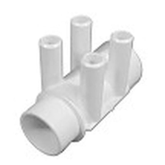Hydroquip 672-4150 1.5 in. Slip x 1.5 in. Spigot x 0.75 in. Slip Barbs 4-Ports Waterway Manifold