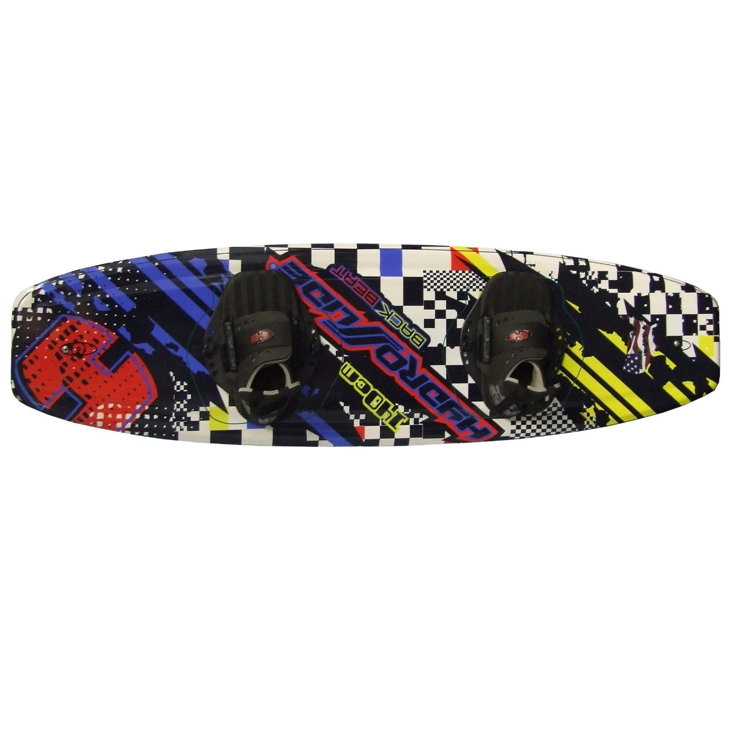 Hydroslide Back Beat Wakeboard with Grabber Bindings