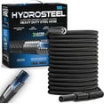 thumbnail image 1 of Hydrosteel Garden Hose Heavy Duty Steel Hose Triple Layered Water Hose 100ft, 1 of 10