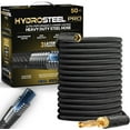 thumbnail image 1 of HYDROSTEEL PRO 50 Ft Metal Garden Hose with Nozzle, Indestructible 3-Layer Stainless Steel Heavy Duty Water Hose 50Ft x 5/8 in. Kink Free Design Will Not Kink, Flexible, NON Expandable, 500 PSI, 1 of 10