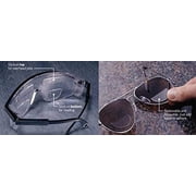 Hydrotac OPTX 20/20 Stick On Magnification Reusable Bifocal Lenses - +2.50 Diopter Pack of 2