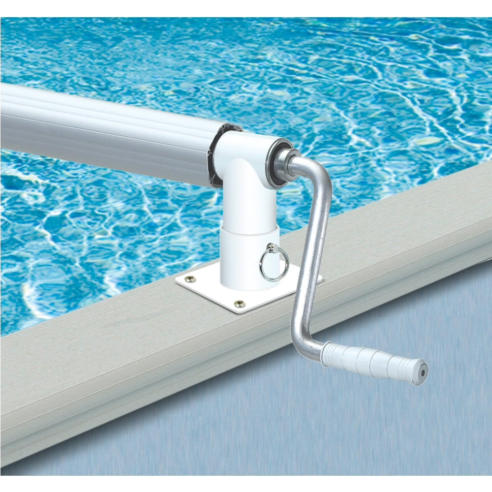 Pool Cover Stand Hydrotools Non-Corrosive Solar Cover Reel System with Straps for Above ...
