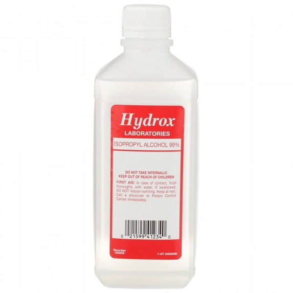 Hydrox Isopropyl Alcohol, 16 oz. Bottle, 12 Count