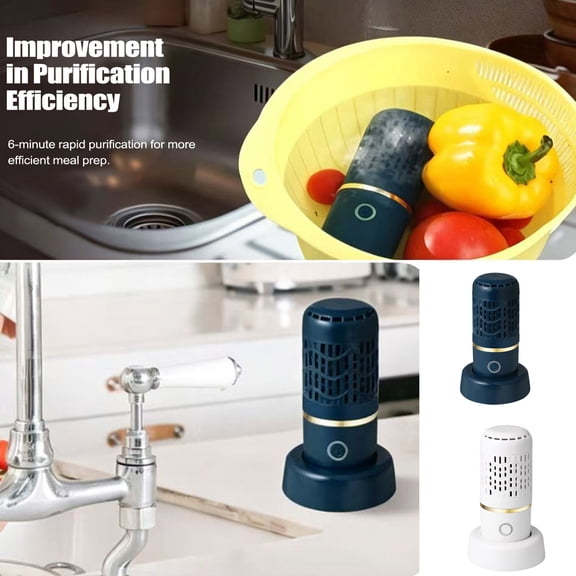 Hydroxy Ion Technology Food Purifier, Cordless Rechargeable Portable Cleaner, Multipurpose Cleaning Gadget for Fruits, Vegetables and Daily Food Ingredients