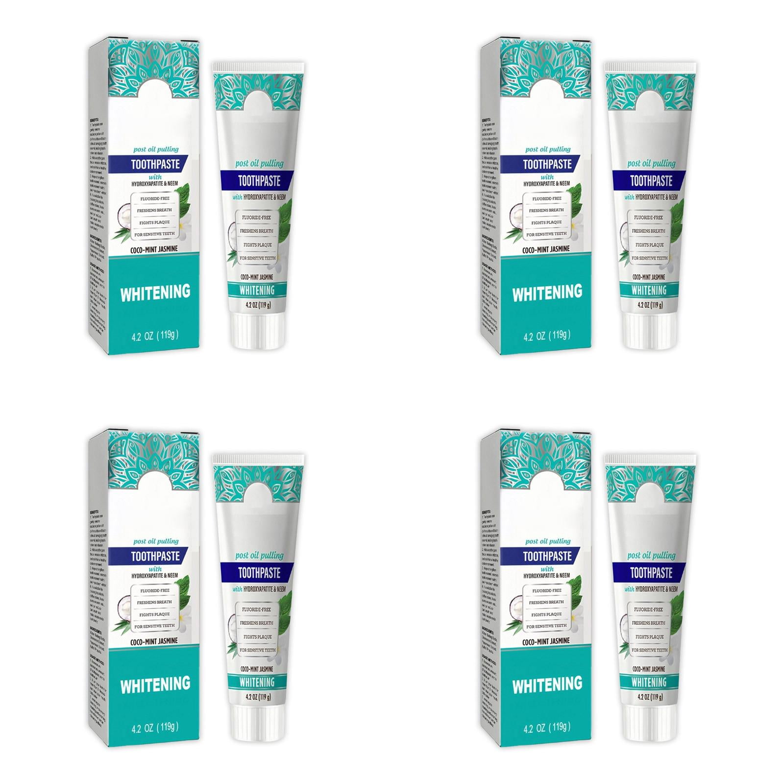 Hydroxyapatite Fluoride Toothpaste Freshens Breath Strengthens Teeth Reduces Tooth Stains And