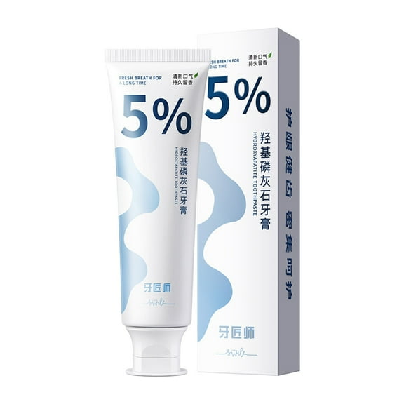 Hydroxyapatite Toothpaste，Teeth Whitening Toothpaste, Hydroxyapatite Toothpaste Intensive Repair Oral Care Fresh Breath Protection Toothpaste(1PC)