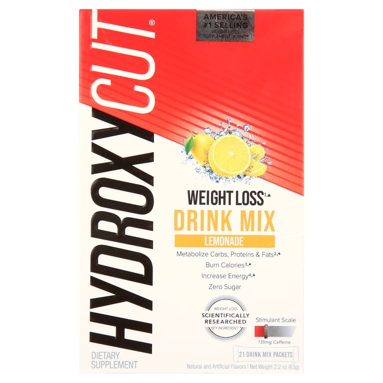 Hydroxycut Weight Loss Lemonade Drink Mix, Energy Boosting Diet