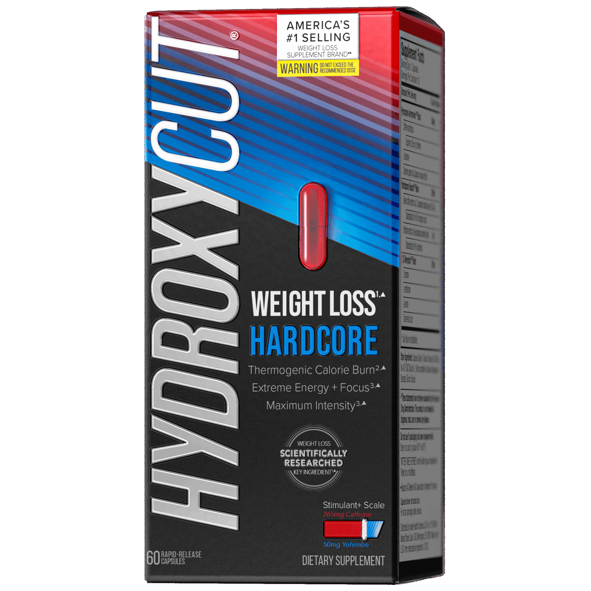 Hydroxycut Hardcore Weight Loss Capsules, Burn Calories, Increase
