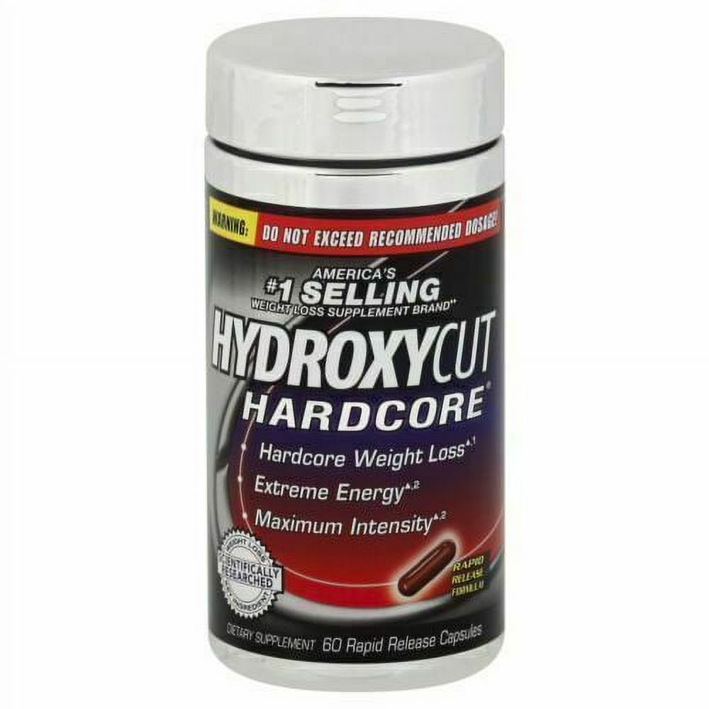 Hydroxycut Hardcore Weight Loss Extreme Diet Fat Burn Capsules 60