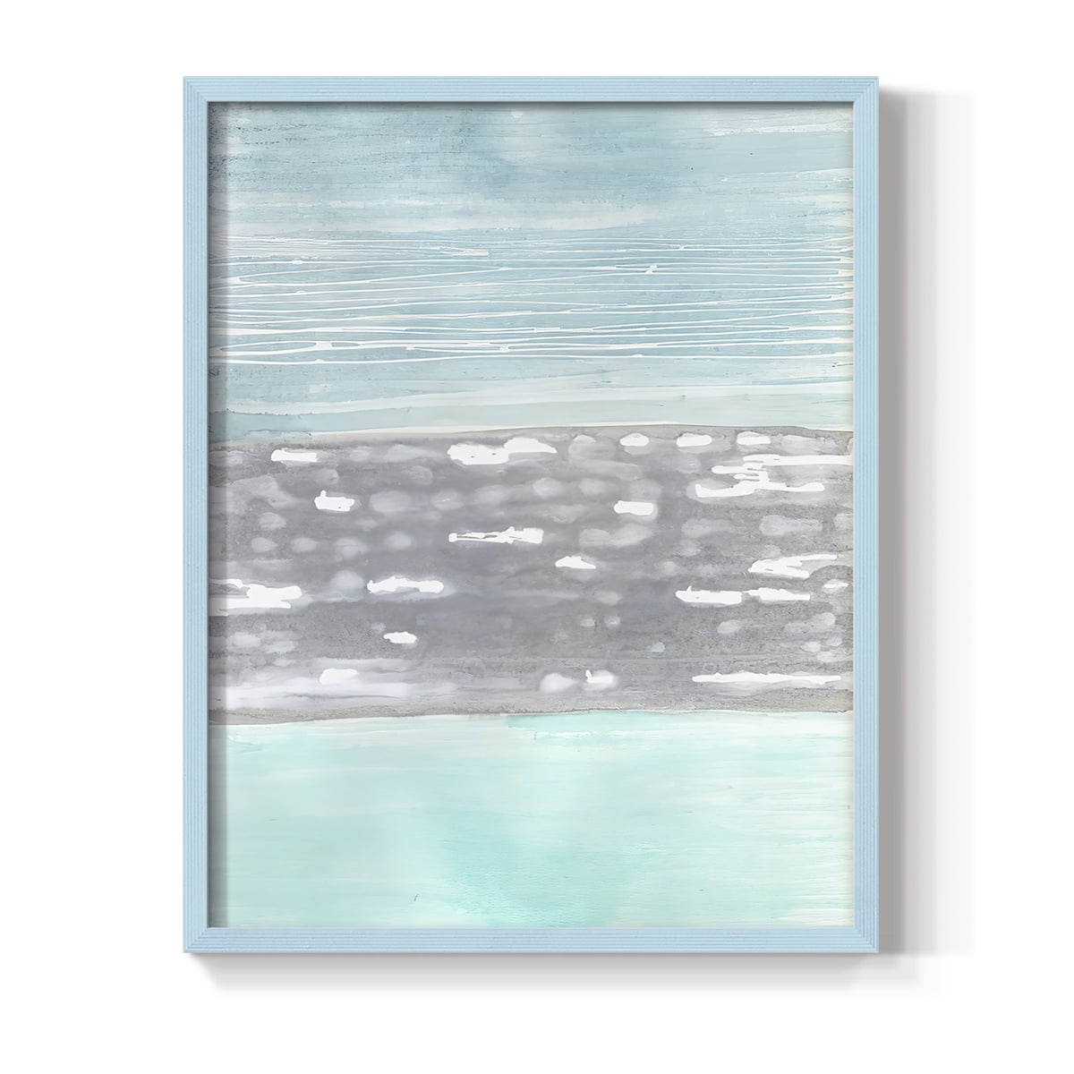 Hydrusphere I Framed Print in Blue Solid Wood Framed Print No Nail Hanging