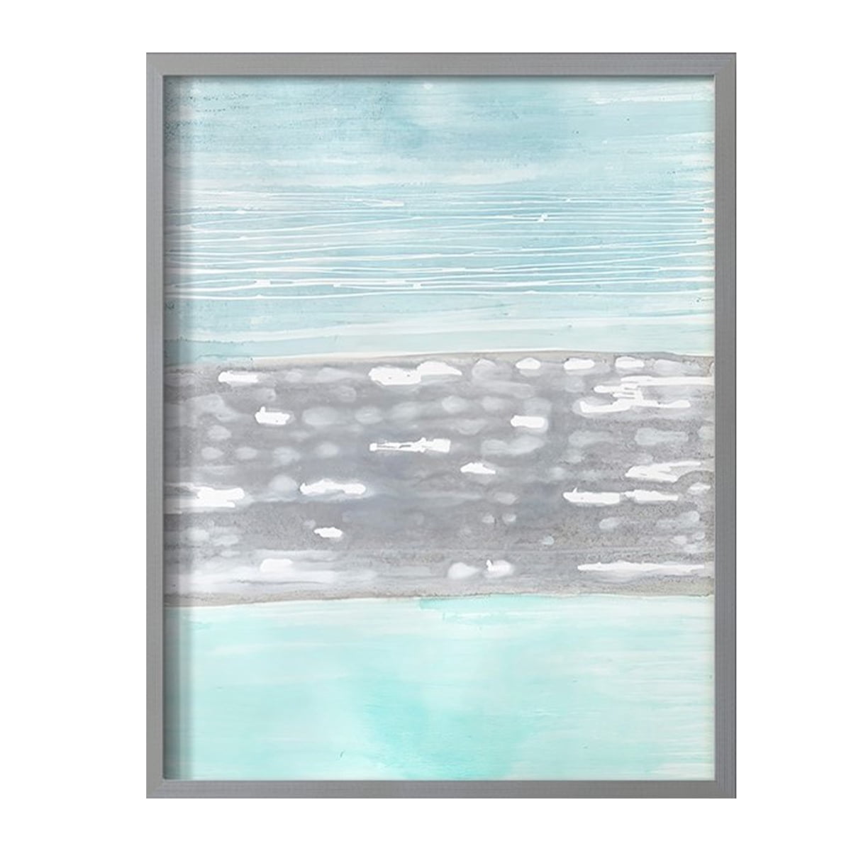 Hydrusphere I Framed Print in Gray Solid Wood Framed Print No Nail Hanging