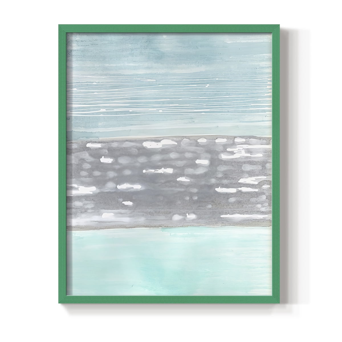 Hydrusphere I Framed Print in Green Solid Wood Framed Print No Nail Hanging
