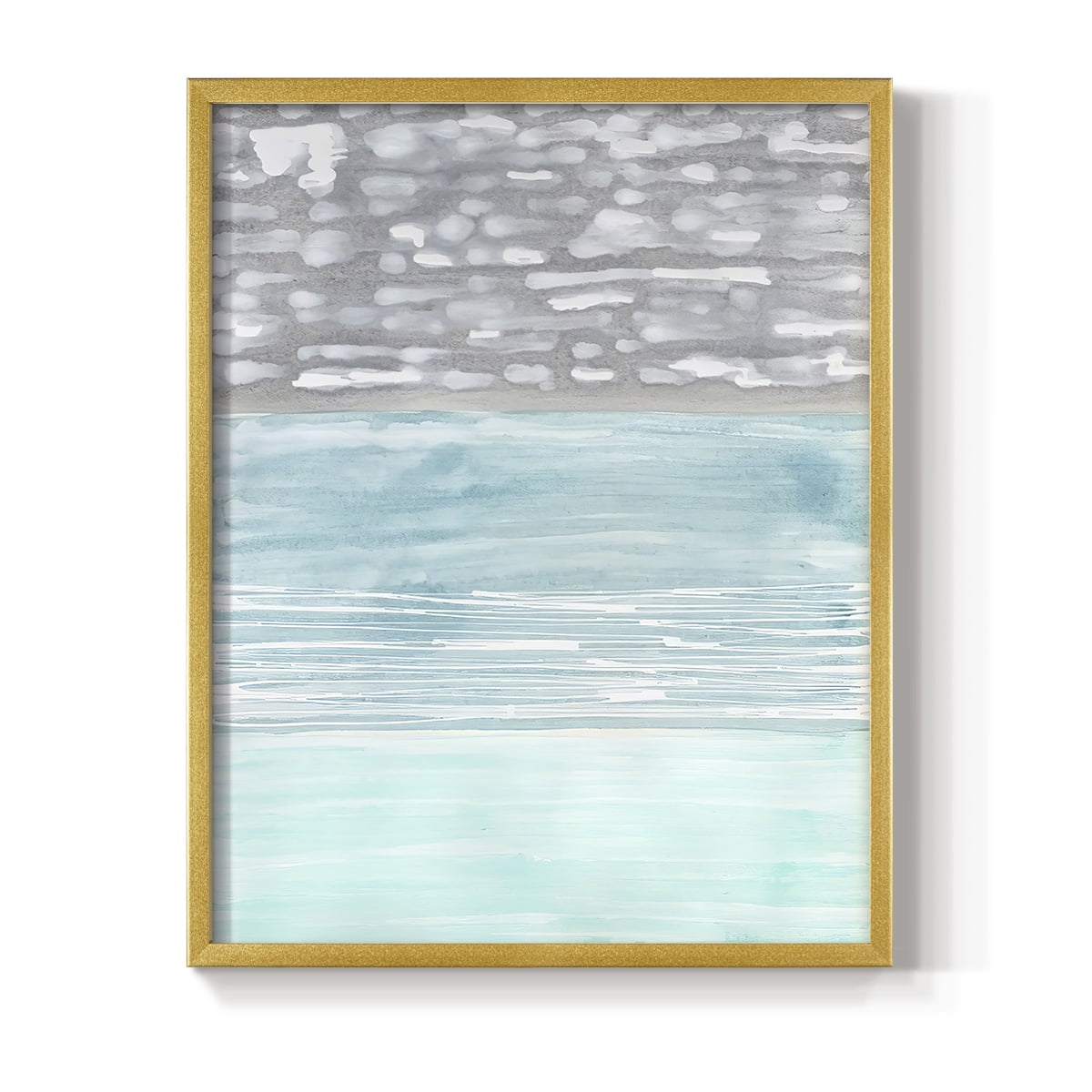 Hydrusphere II Framed Print in Gold Solid Wood Framed Print No Nail Hanging
