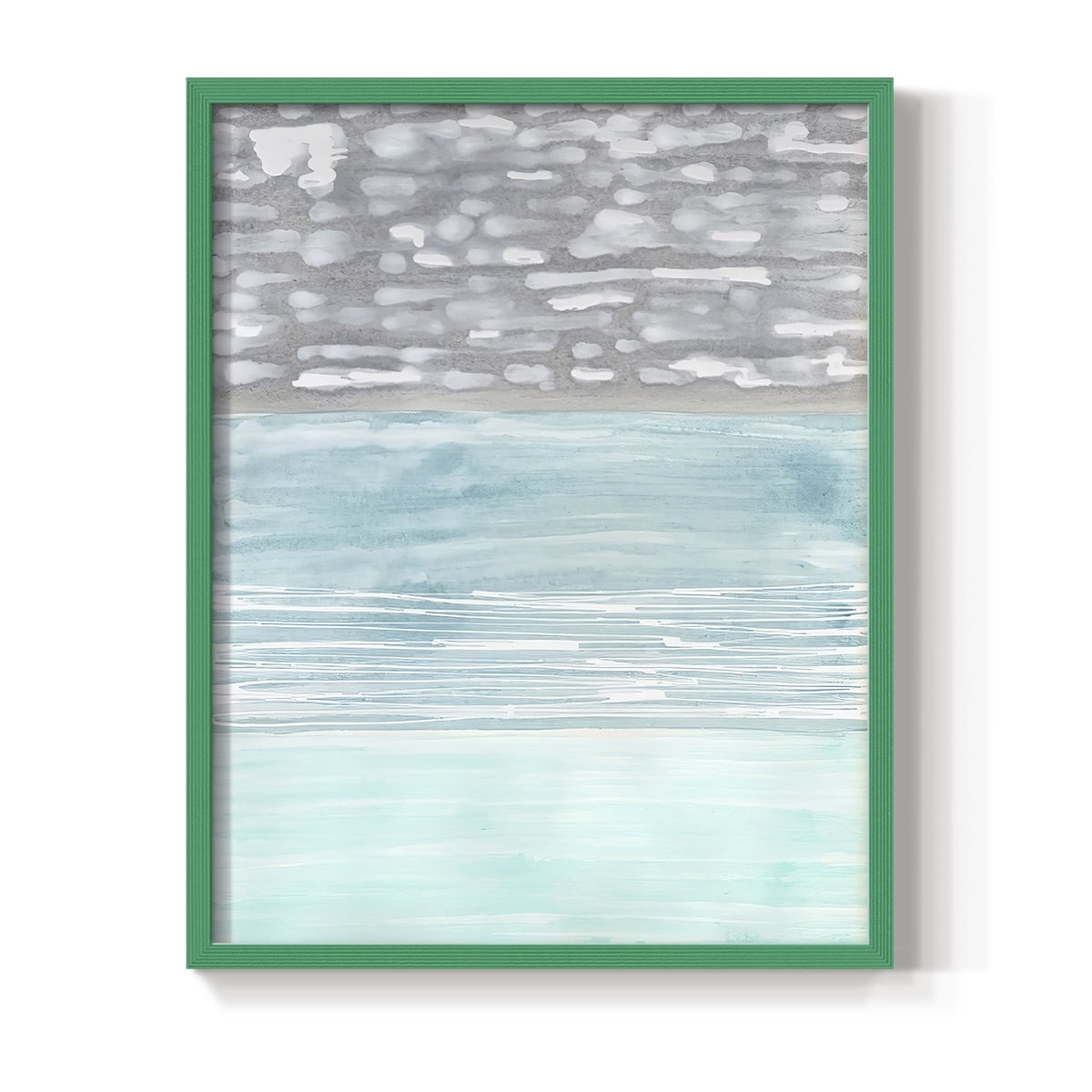 Hydrusphere II Framed Print in Green Solid Wood Framed Print No Nail Hanging