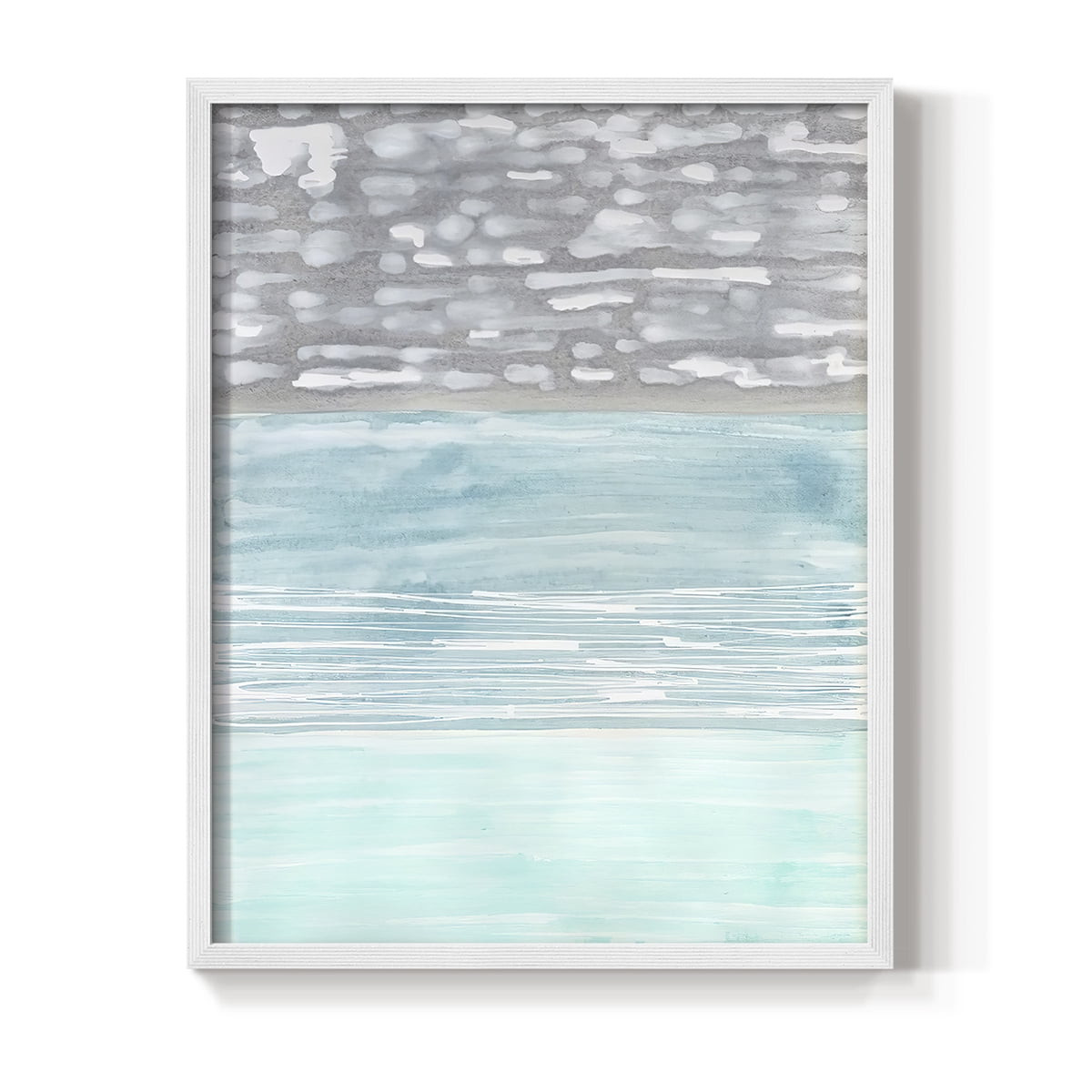 Hydrusphere II Framed Print in White Solid Wood Framed Print No Nail Hanging