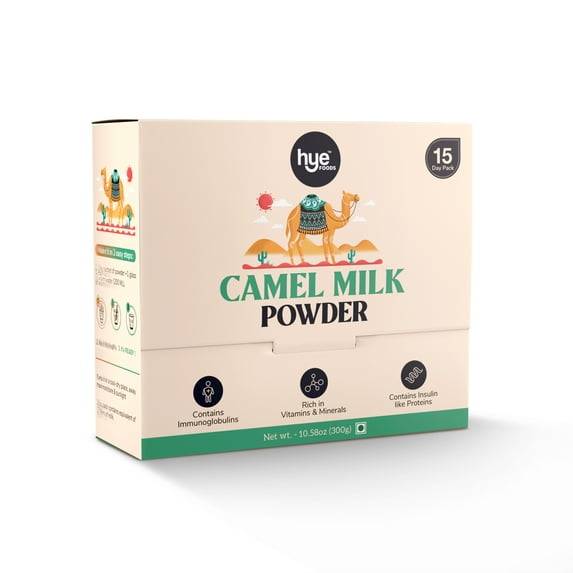Hye Foods Camel Milk Powder | 20g x 15 Sachets | 300gms