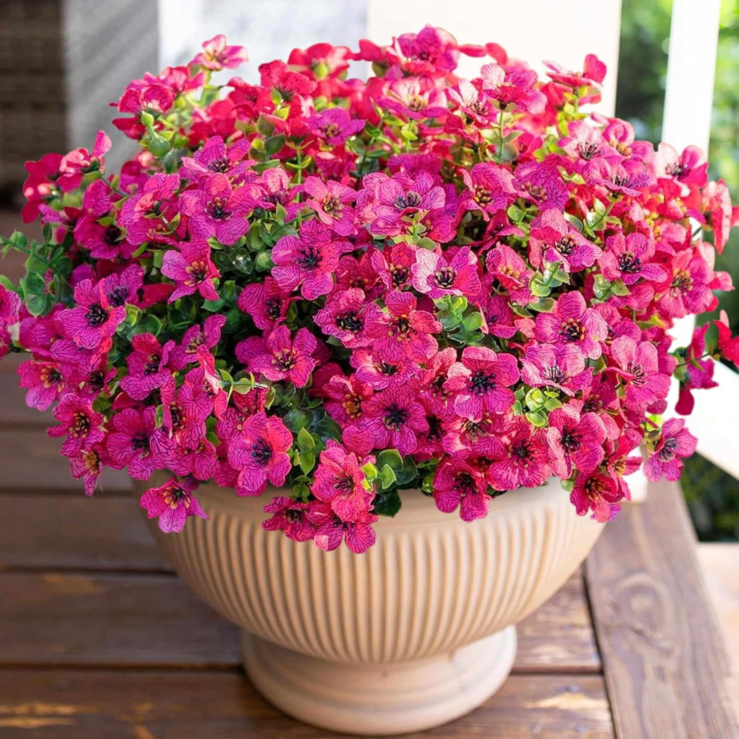 HyeFlora Artificial Flowers for Outdoor Indoor Garden Home Decoration ...