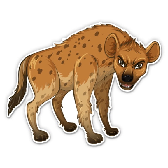 Hyena - 5" Vinyl Sticker - For Car Laptop I-Pad - Waterproof Decal