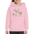 thumbnail image 1 of Hyena Summer Illustration Hoodie Juniors -Image by Shutterstock,  Medium, 1 of 4