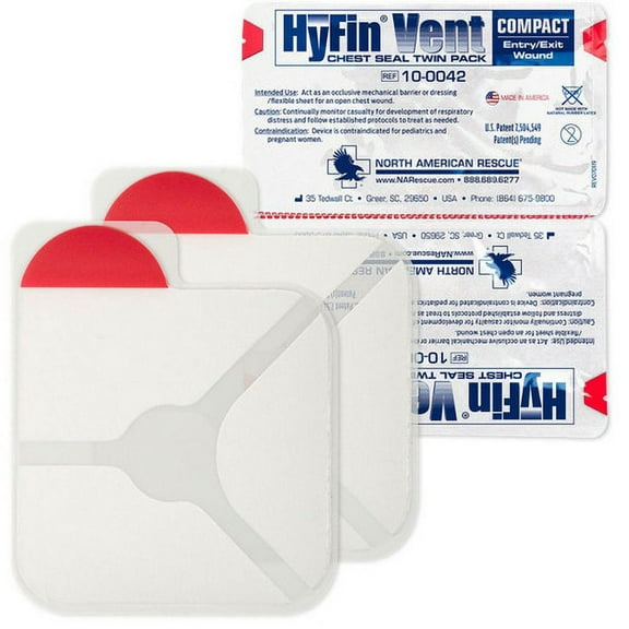 Hyfin Vent COMPACT Chest Seal Twin Pack