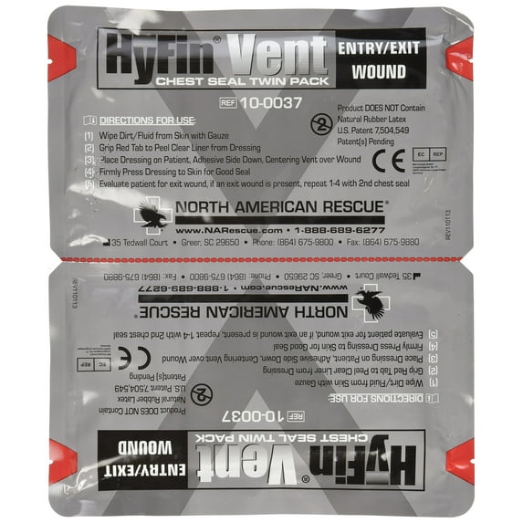 Hyfin Vent Chest Seal Twin Pack
