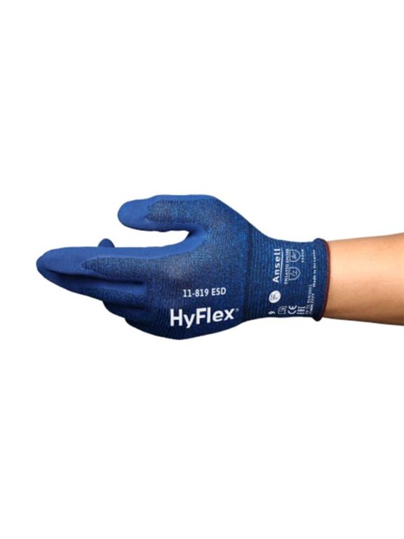 Hyflex 012-11-819-9 ESD Gloves, Size 9 - Pack of 12
