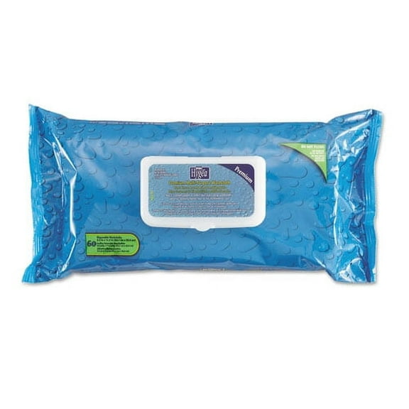 Hygea Adult Wash Cloths, 9 1/2 X 11 1/2, White, 60 Wipes/tub, 6 Tubs/carton | Bundle of 2 Cartons