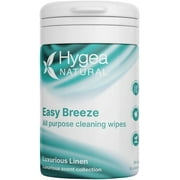 Hygea Natural 50 Wipes Easy Breeze Luxurious Linen Non-Toxic Cleaning Wipes Multi Surface Cleaner, 1 Pack
