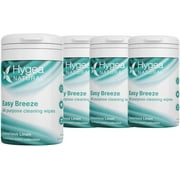 Hygea Natural 50 Wipes Easy Breeze Luxurious Linen Non-Toxic Cleaning Wipes Multi Surface Cleaner, 4 Pack