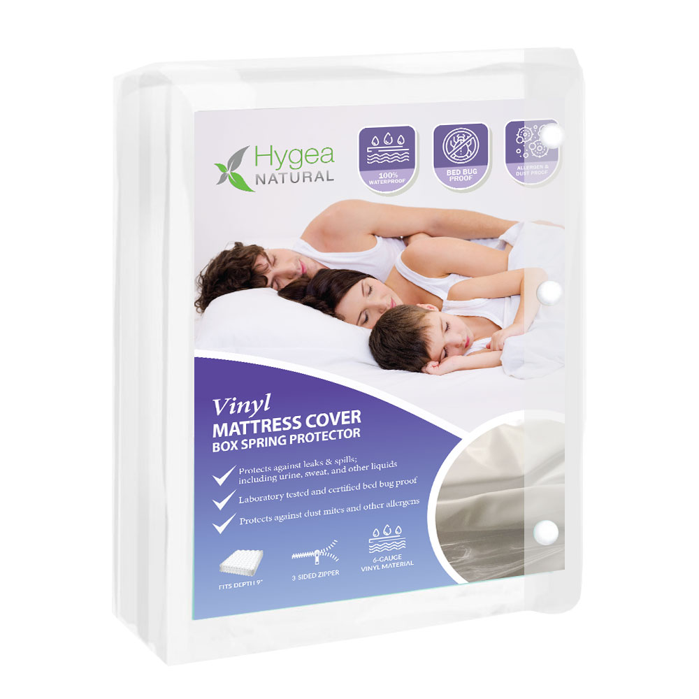 Twin Vinyl Zippered Mattress Cover 100 Waterproof BedBug Proof Dust