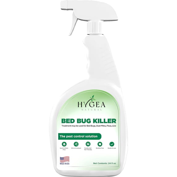 Hygea Natural, Bed Bug Spray, 24 fl oz, Natural and Odorless - Walmart.com