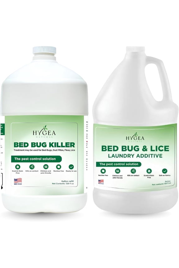 Bed Bug Spray Killer & Laundry Detergent Additive, Flea Spray for Home Insect Killer Combo Kit, Regular, 2 Pack
