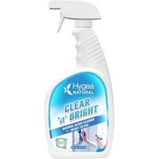 Hygea Natural Clear  n  Bright Glass Cleaner Spray, Window Cleaner, Non-Toxic & Ammonia-Free, 24 oz